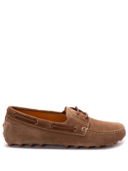 Mocasini TOD'S maro din piele intoarsa
