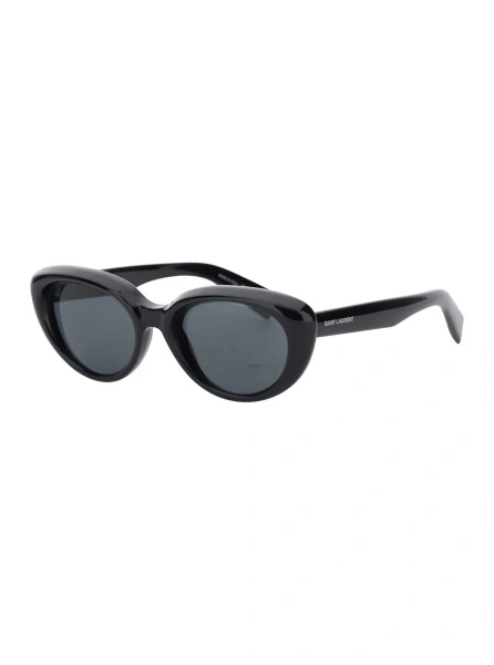 Ochelari 'SL 859' black cat-eye sunglasses with embossed logo lettering on the temple in acetate for women