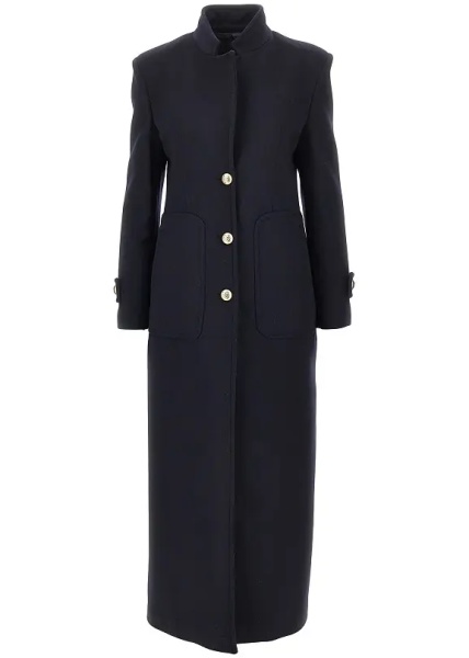 Paltoane Cloth single-breasted long coat