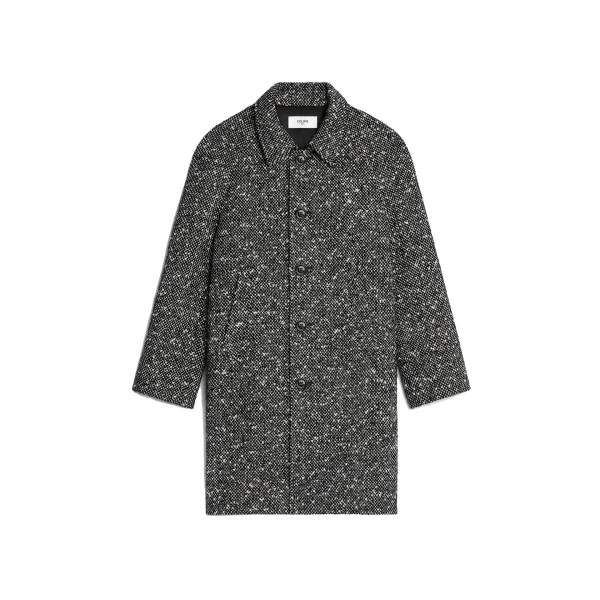 Palton Céline Camden Wool Tweed Coat