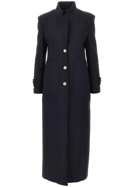 Palton Cloth single-breasted long coat