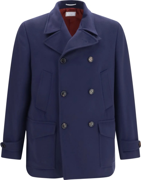 Palton Double-breasted wool Coat