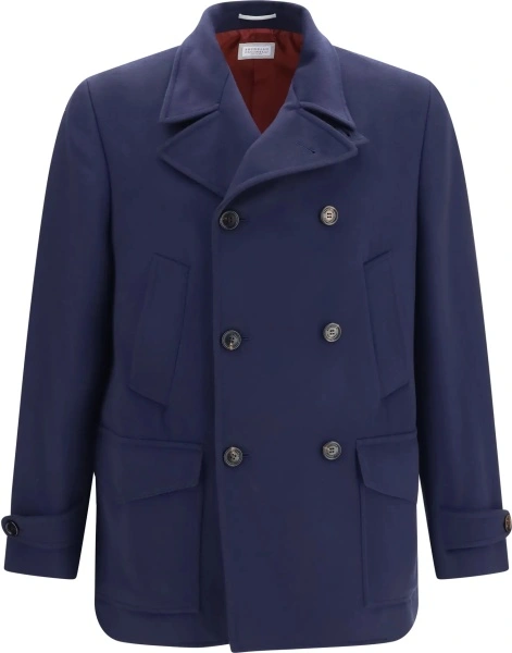 Palton Double-breasted wool Coat