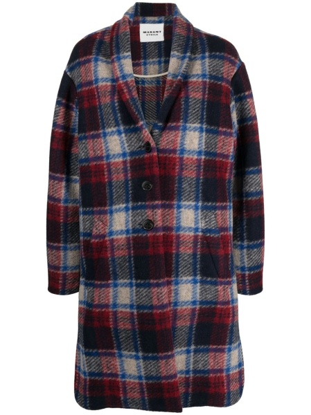 Palton ISABEL MARANT ETOILE albastru din polyester si lana