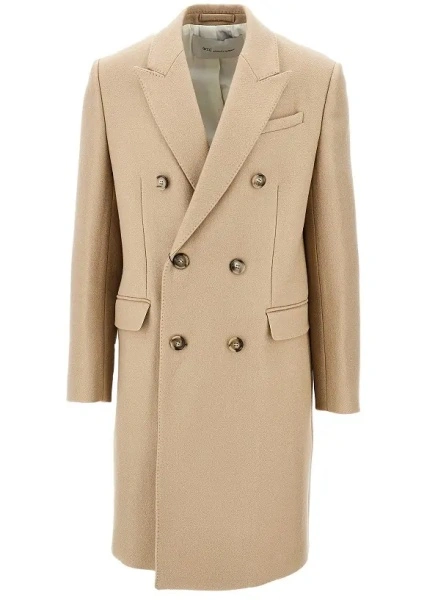 Palton Wool gabardine double-breasted coat