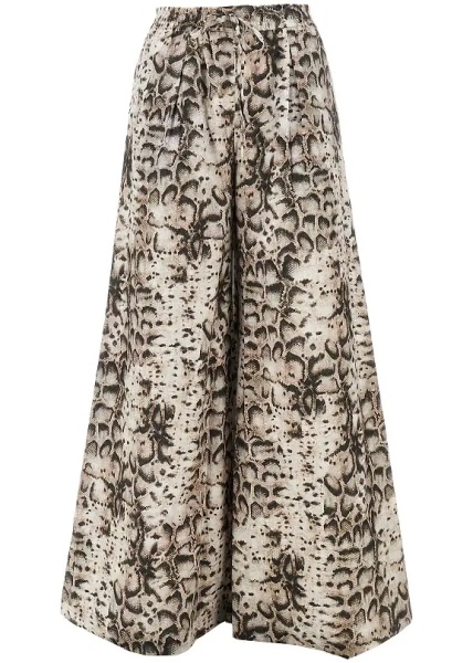 Pantaloni Animalier muslin wide pants