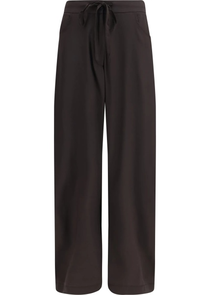 Pantaloni Barrel-Leg Pants with drawstring in silk