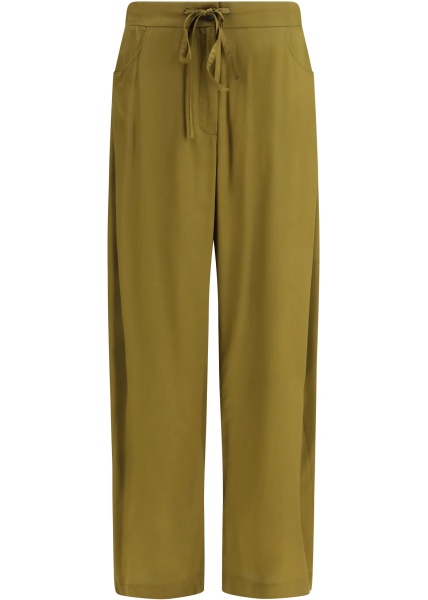 Pantaloni Barrel-Leg Pants with drawstring in viscose