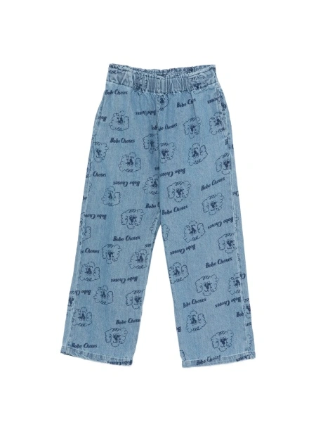 Pantaloni Bobo Choses albastri