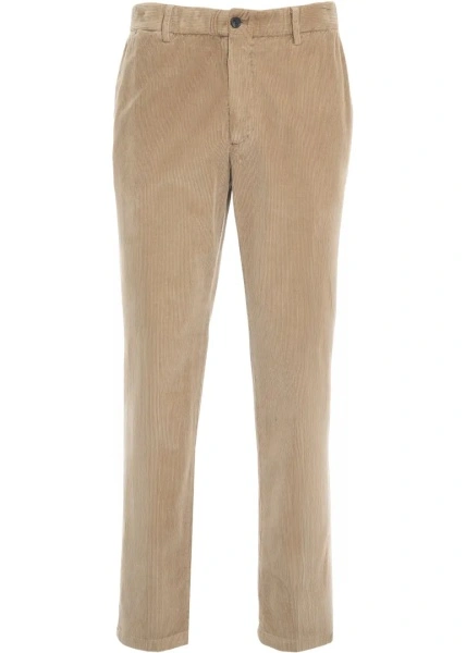Pantaloni casual Briglia din catifea reiata