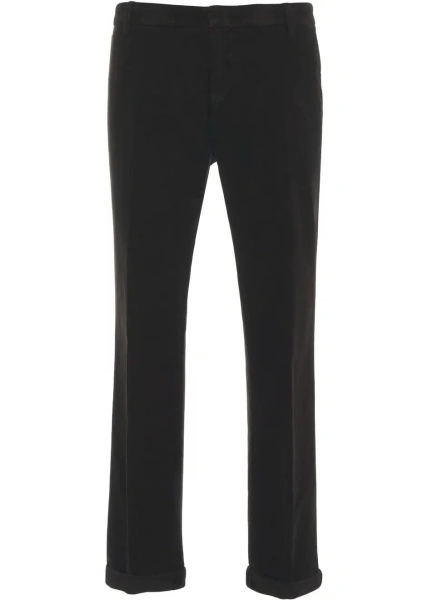 Pantaloni casual Dondup maro din bumbac