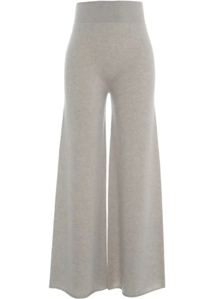 Pantaloni casual MVM gri din casmir
