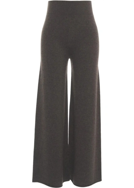 Pantaloni casual MVM maro din casmir
