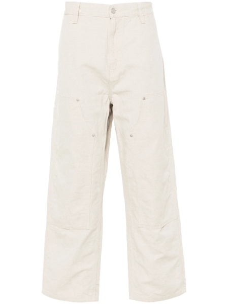 Pantaloni conici Carhartt neutri din bumbac si in