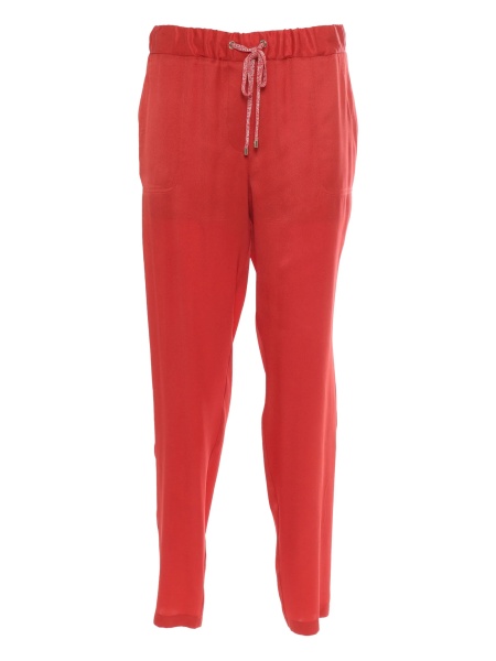 Pantaloni conici Lorena Antoniazzi rosii