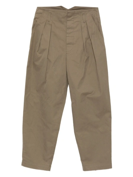 Pantaloni conici Moschino verzi