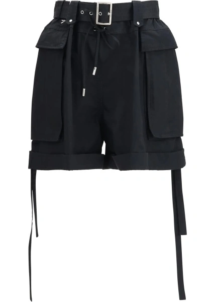 Pantaloni Cotton Shorts with belt