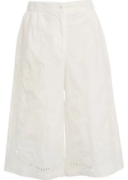 Pantaloni Culotte with embroidery