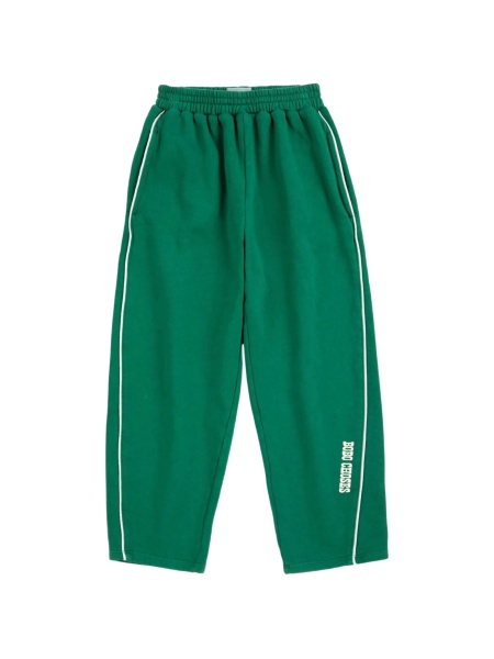 Pantaloni de trening Bobo Choses verzi din bumbac reciclat si bumbac organic