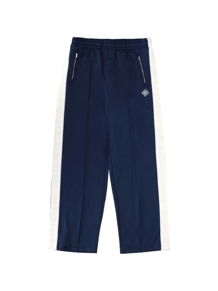 Pantaloni de trening Casablanca albastri din poliamida si bumbac