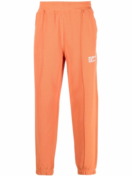 Pantaloni de trening HELMUT LANG portocalii din spandex/elastan si poliamida
