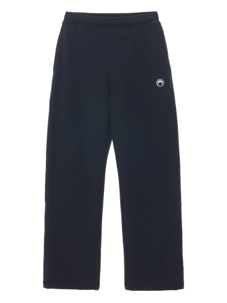 Pantaloni de trening MARINE SERRE negri din bumbac