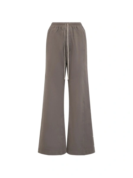 Pantaloni de trening Rick Owens maro din bumbac si polyester
