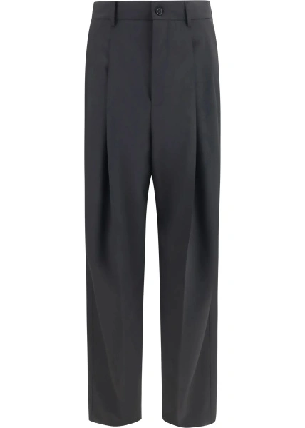 Pantaloni Dolce & Gabbana negri din lana