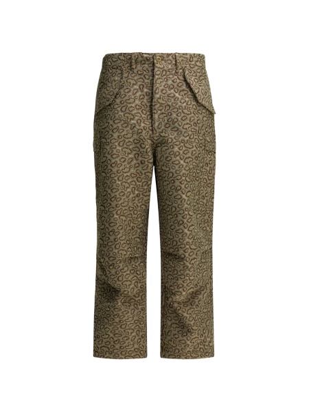 Pantaloni drepti Beams Plus verzi