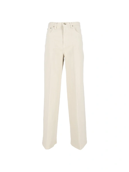 Pantaloni drepti Briglia neutri din bumbac si elastan
