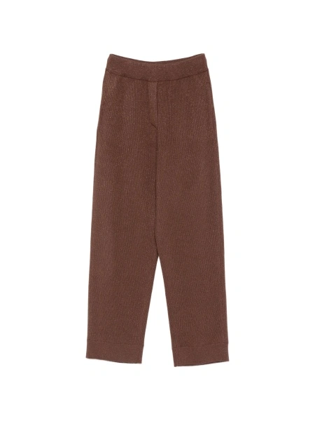 Pantaloni drepti Brunello Cucinelli maro