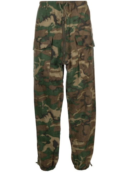 Pantaloni drepti Givenchy maro din bumbac