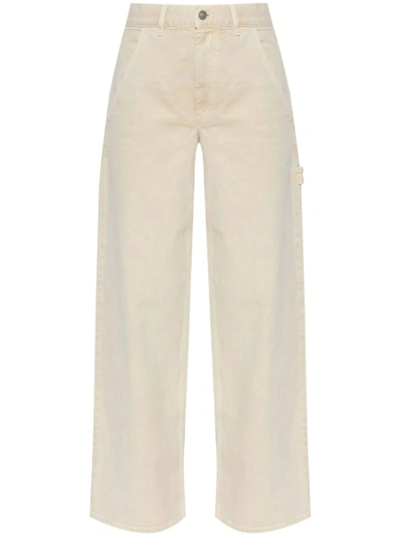 Pantaloni drepti ISABEL MARANT ETOILE neutri