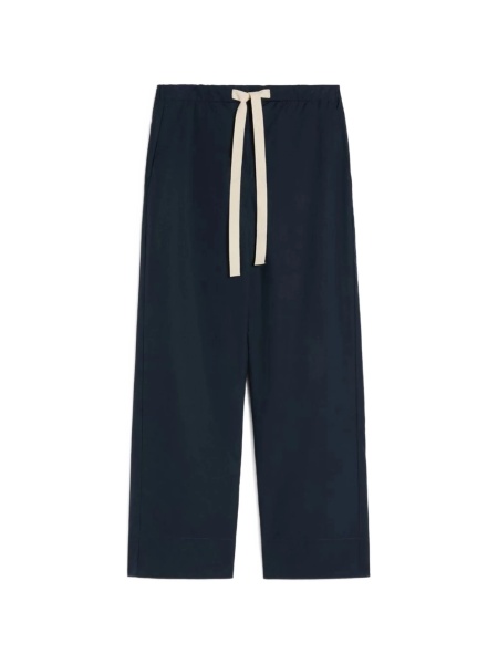 Pantaloni drepti Max Mara albastri