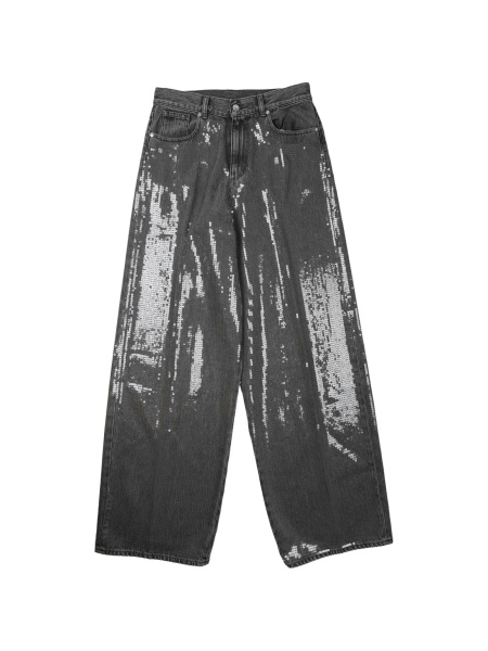 Pantaloni drepti NINE:INTHE:MORNING gri