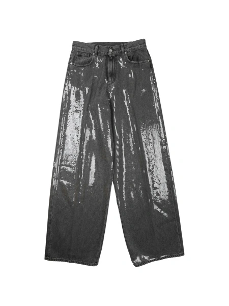 Pantaloni drepti NINE:INTHE:MORNING gri
