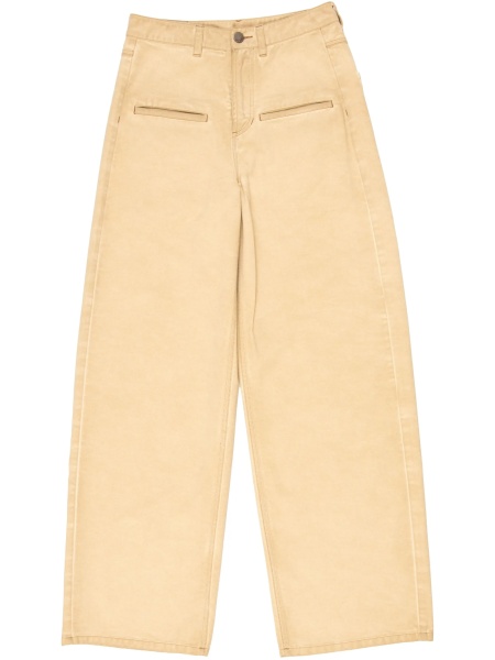 Pantaloni drepti UMA WANG neutri