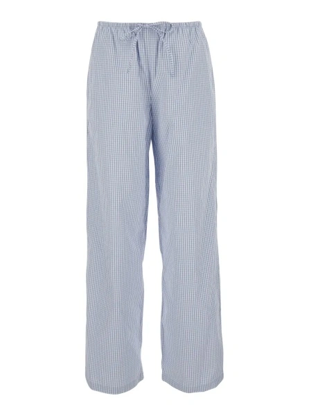 Pantaloni DUNST albastri din bumbac
