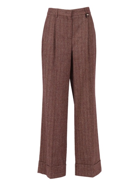 Pantaloni eleganti Lorena Antoniazzi maro