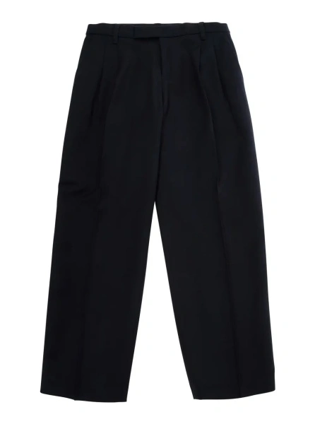 Pantaloni EMPORIO ARMANI KIDS albastri din bumbac