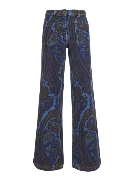 Pantaloni ETRO albastri din denim