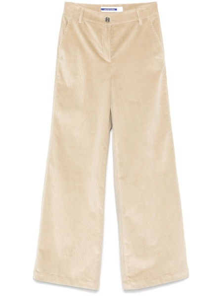 Pantaloni evazati Jacob Cohen neutri din bumbac si spandex/elastan