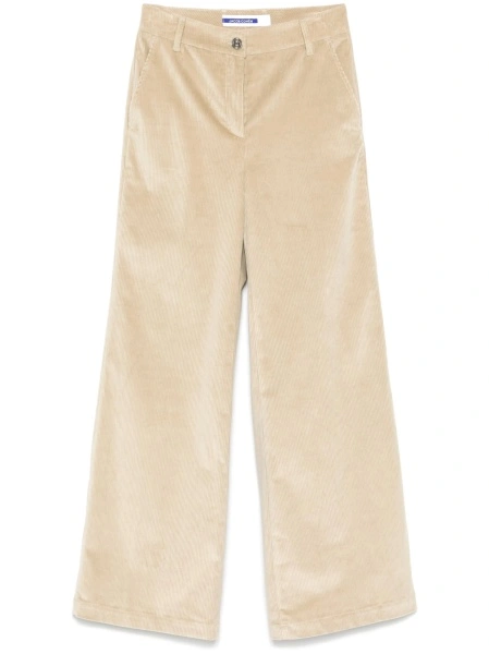 Pantaloni evazati Jacob Cohen neutri din bumbac si spandex/elastan