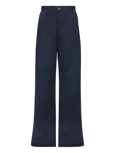 Pantaloni evazati Maison Margiela albastri