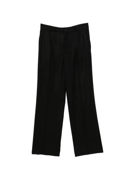Pantaloni evazati Saint Laurent negri din lana
