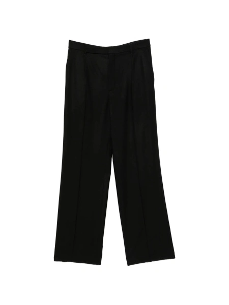 Pantaloni evazati Saint Laurent negri din lana