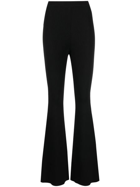Pantaloni evazati Stella McCartney negri