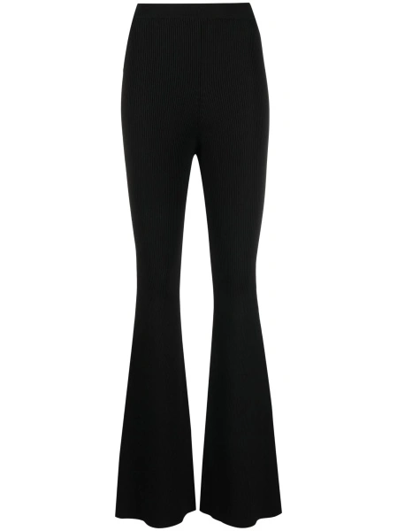 Pantaloni evazati Stella McCartney negri