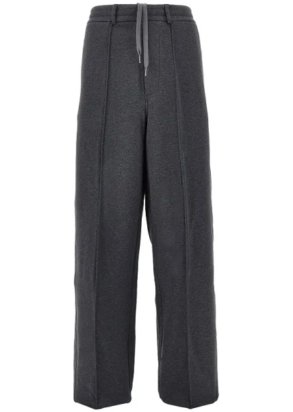 Pantaloni French terry straight leg pants