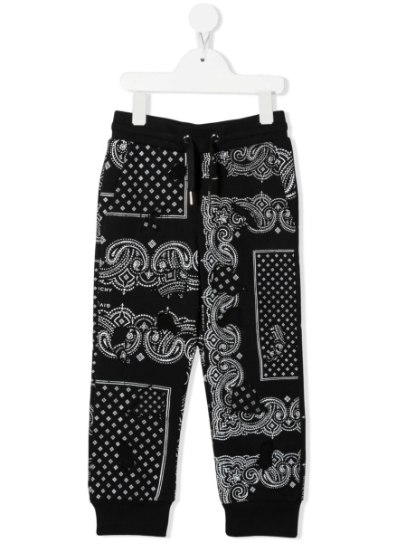 Pantaloni Givenchy negri din bumbac si polyester